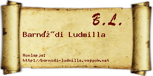 Barnódi Ludmilla névjegykártya
